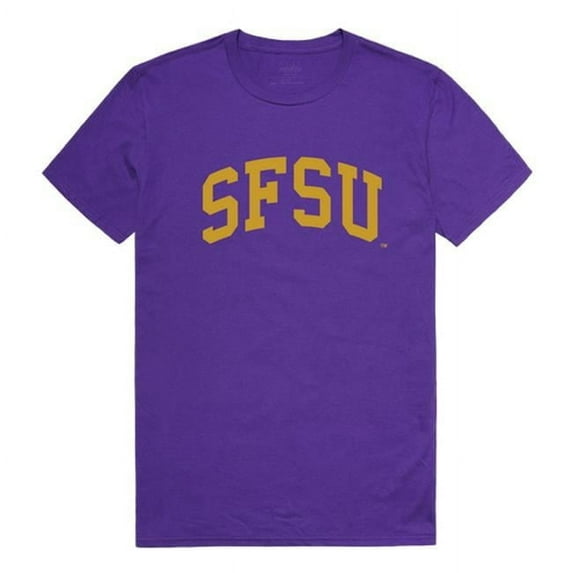 W Republic 537-376-PUR-04 San Francisco State University College T-Shirt, Purple - Extra Large