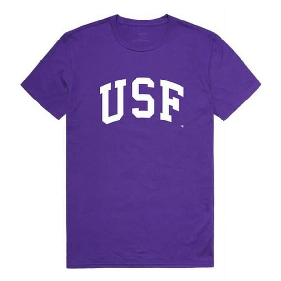 W Republic 537-380-PUR-02 University of Sioux Falls College T-Shirt, Purple - Medium