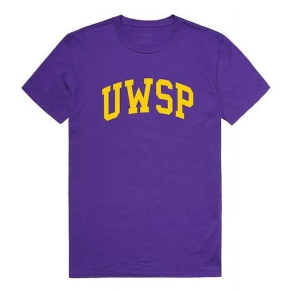 W Republic 537-412-PUR-04 University of Wisconsin-Stevens Point College T-Shirt, Purple - Extra Large
