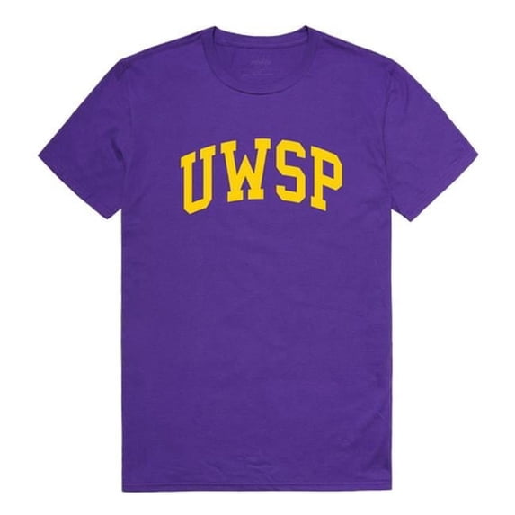 W Republic 537-412-PUR-04 University of Wisconsin-Stevens Point College T-Shirt, Purple - Extra Large