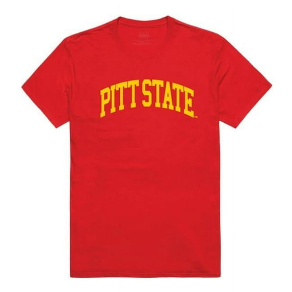 W Republic 537-427-RED-04 Pittsburg State University College T-Shirt, Red - Extra Large