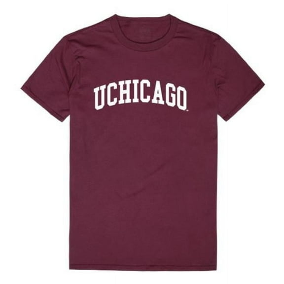 W Republic 537-469-MAR-01 University of Chicago Maroons College T-Shirt, Maroon - Small
