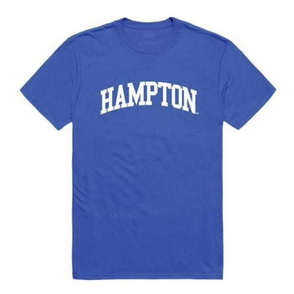 W Republic 537-489-RYL-02 Hampton University Pirates College T-Shirt, Royal - Medium