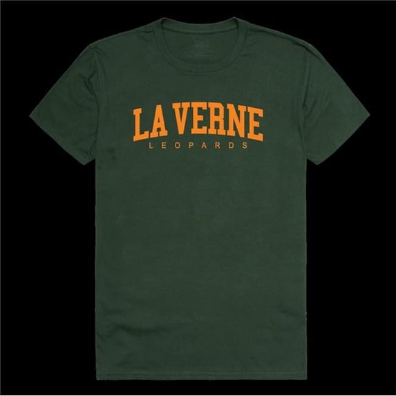 W Republic 537-661-FOR-04 University of La Verne Leopards College T-Shirt, Forest Green - Extra Large