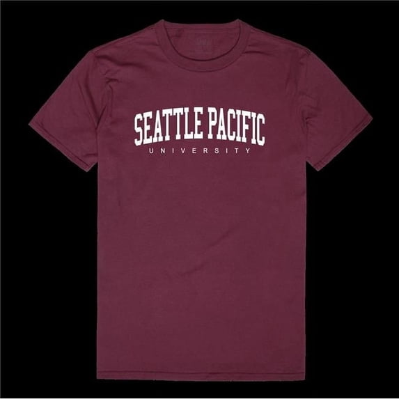 W Republic 537-670-MAR-02 Seattle Pacific University Falcons College T-Shirt, Maroon - Medium