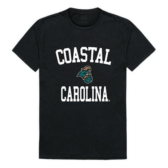 W Republic 539-116-BLK-01 Coastal Carolina University Arch T-Shirt, Black & White - Small