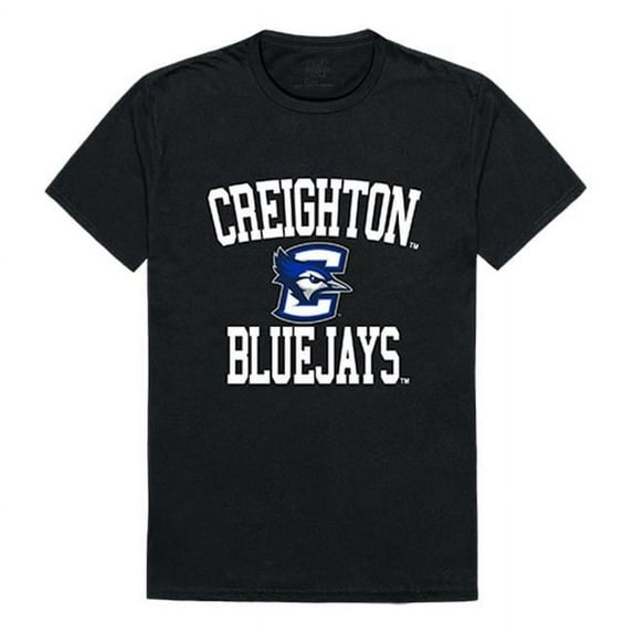 W Republic 539-118-BLK-03 Creighton University Arch T-Shirt, Black & White - Large