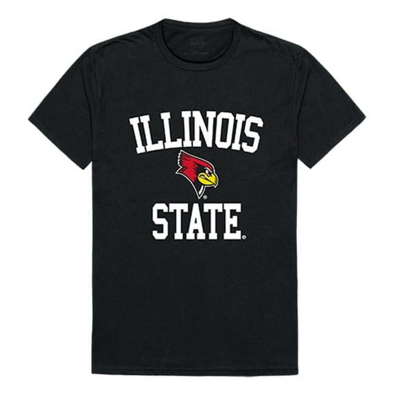 W Republic 539-124-BLK-05 Illinois State University Arch T-Shirt, Black & White - 2XL
