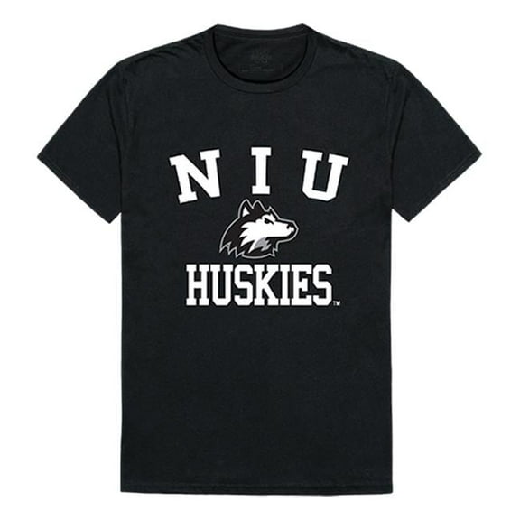 W Republic 539-142-BLK-04 Northern Illinois University Arch T-Shirt, Black & White - Extra Large