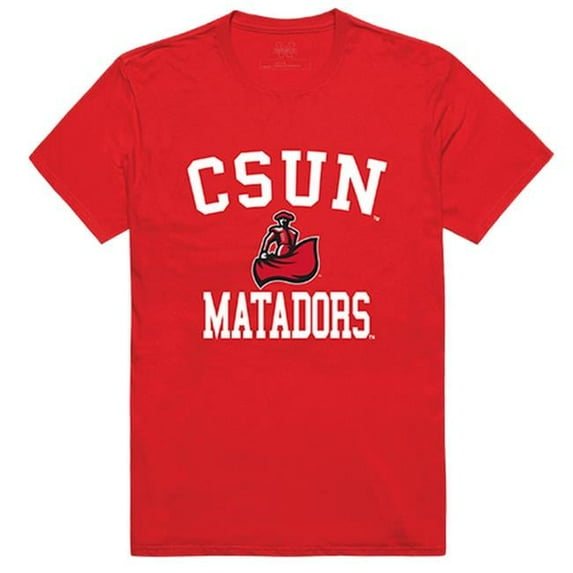 W Republic 539-166-RED-02 California State University, Northridge Men Arch T-Shirt, Red - Medium