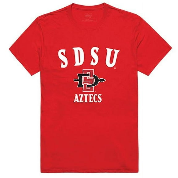 W Republic 539-177-RED-05 San Diego State University Men Arch T-Shirt, Red - 2XL