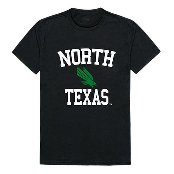 W Republic 539-195-BLK-03 University of North Texas Arch T-Shirt, Black & White - Large