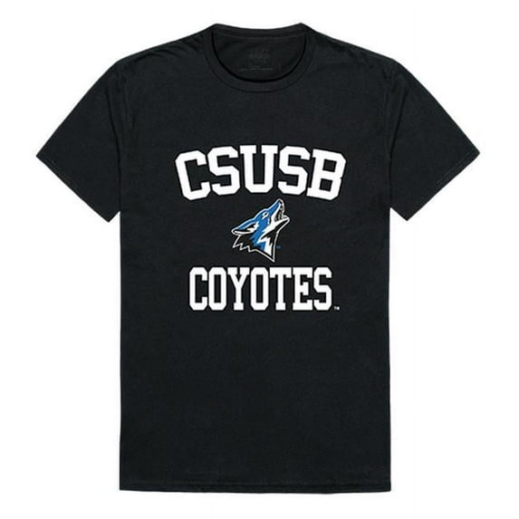 W Republic 539-207-BLK-03 California State University, San Bernardino Arch T-Shirt, Black & White - Large