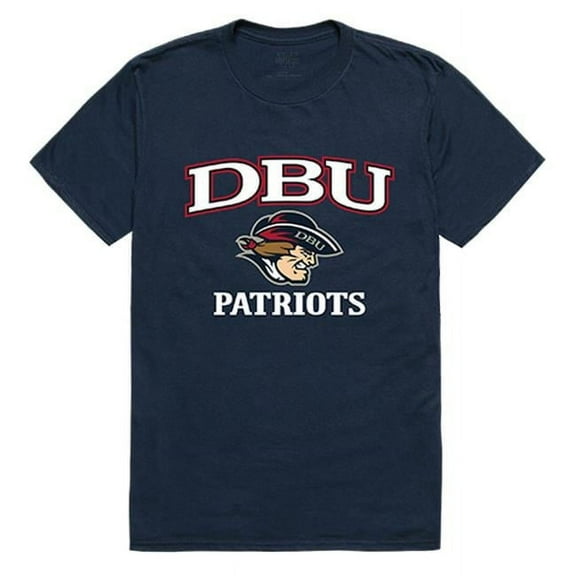 W Republic 539-214-NVY-02 Dallas Baptist University Men Arch T-Shirt, Navy - Medium