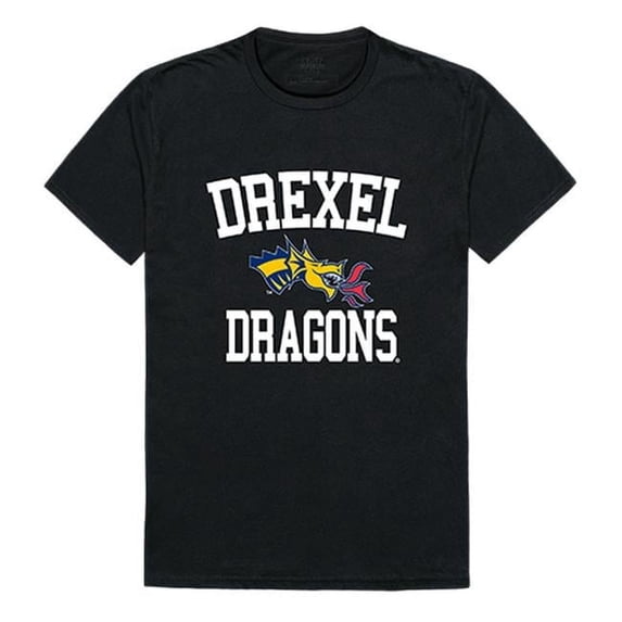 W Republic 539-215-BLK-01 Drexel University Arch T-Shirt, Black & White - Small