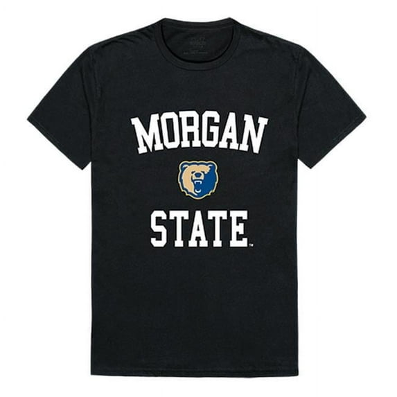 W Republic 539-224-BLK-01 Morgan State University Arch T-Shirt, Black & White - Small