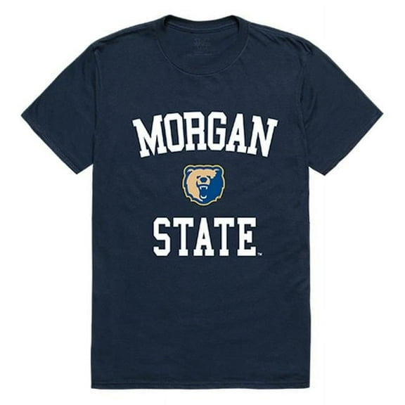 W Republic 539-224-NVY-02 Morgan State University Men Arch T-Shirt, Navy - Medium
