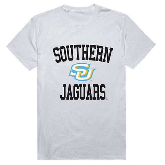 W Republic 539-235-WHT-04 Southern University Men Arch T-Shirt, White - Extra Large