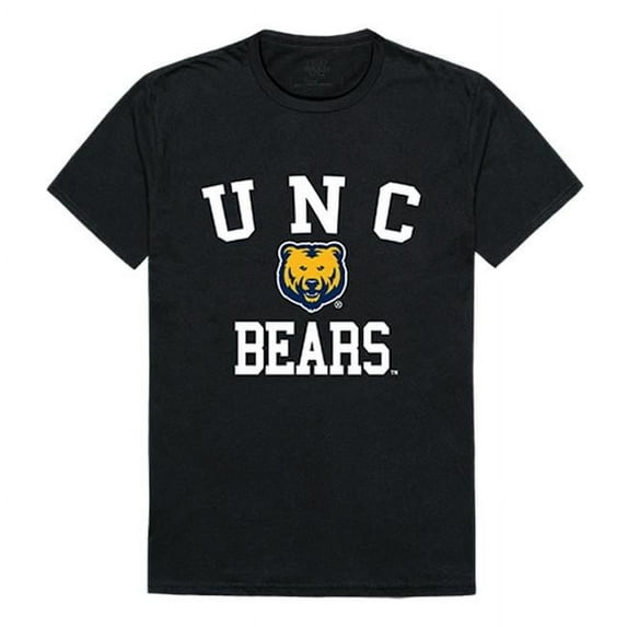 W Republic 539-244-BLK-02 University of Northern Colorado Arch T-Shirt, Black & White - Medium