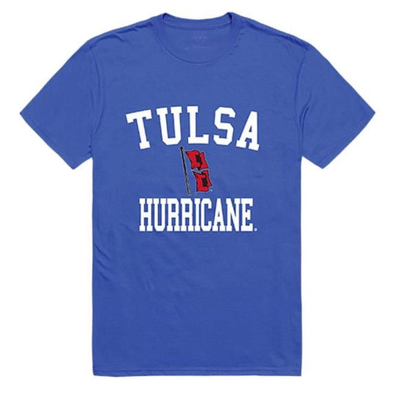 W Republic 539-249-RYL-05 University of Tulsa Men Arch T-Shirt, Royal - 2XL
