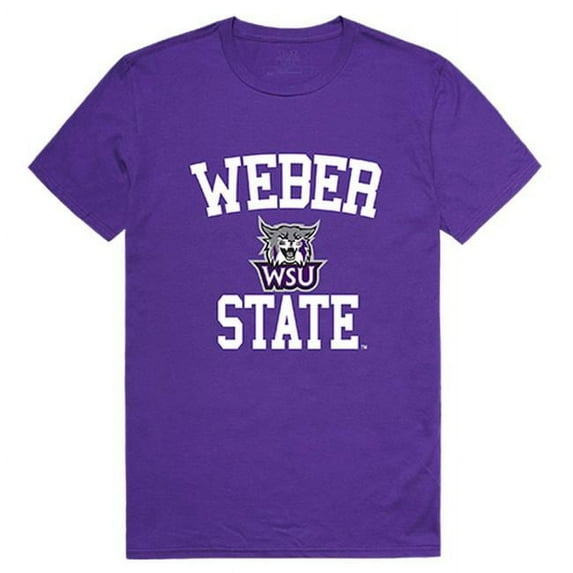 W Republic 539-251-PUR-04 Weber State University Men Arch T-Shirt, Purple - Extra Large