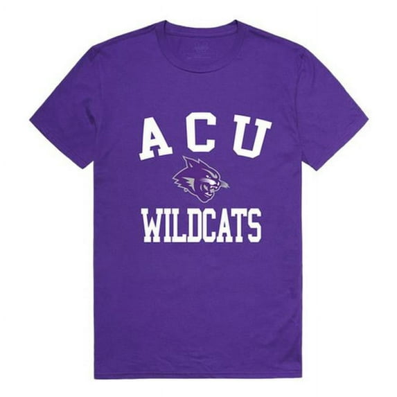 W Republic 539-257-PUR-02 Abilene Christian University Men Arch T-Shirt, Purple - Medium