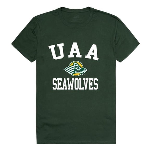 W Republic 539-259-FOR-01 University of Alaska Anchorage Men Arch T-Shirt, Forest White - Small