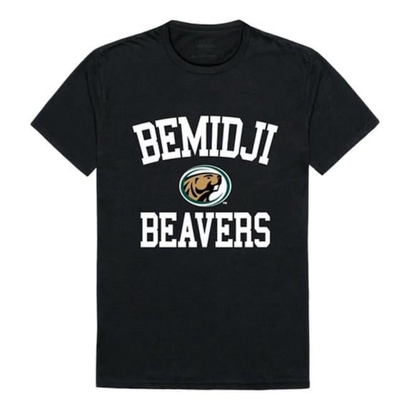 W Republic 539-266-BLK-04 Bemidji State University Men Arch T-Shirt, Black & White - Extra Large
