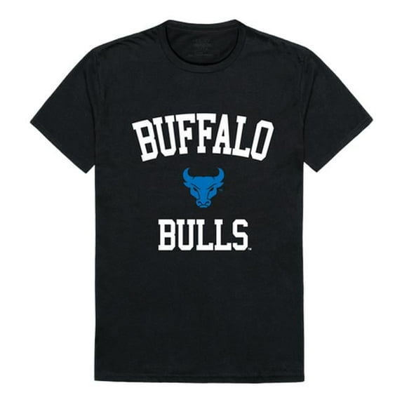 W Republic 539-274-BLK-03 University at Buffalo Men Arch T-Shirt, Black & White - Large