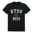 thumbnail image 1 of W Republic 539-294-BLK-01 East Tennessee State University Arch T-Shirt, Black & White - Small, 1 of 1