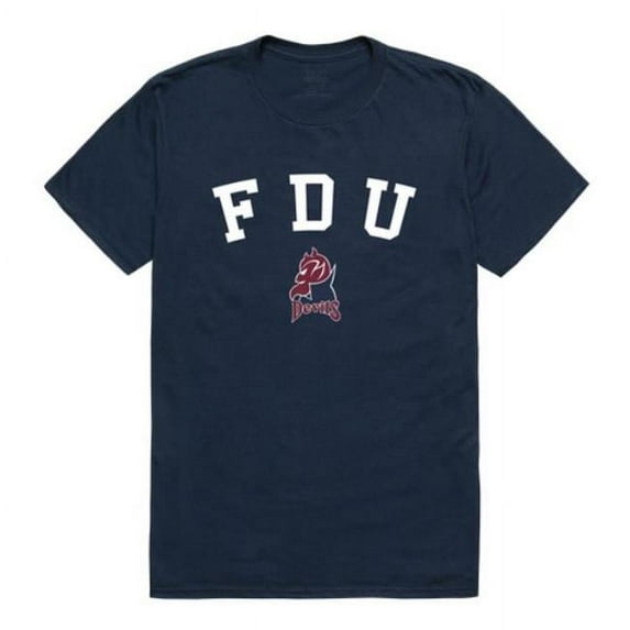 W Republic 539-300-NV2-02 Fairleigh Dickinson University Knights Arch T-Shirt, Navy - Medium