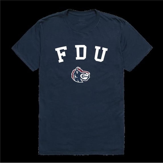 W Republic 539-300-NV3-05 Fairleigh Dickinson Knights Arch T-Shirt, Navy - 2XL