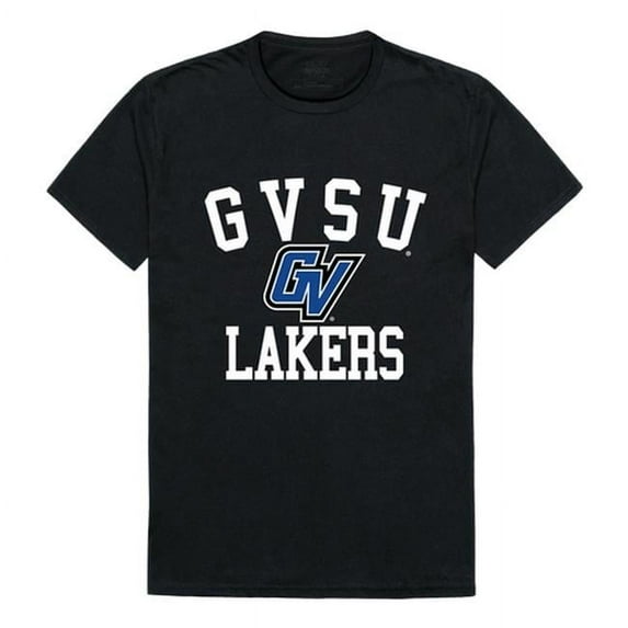 W Republic 539-308-BLK-04 Grand Valley State University Arch T-Shirt, Black & White - Extra Large