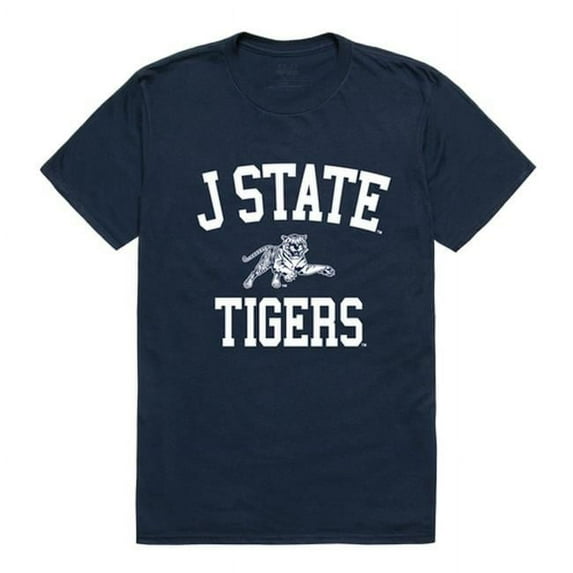 W Republic 539-317-NVY-04 Jackson State University Arch T-Shirt, Navy - Extra Large