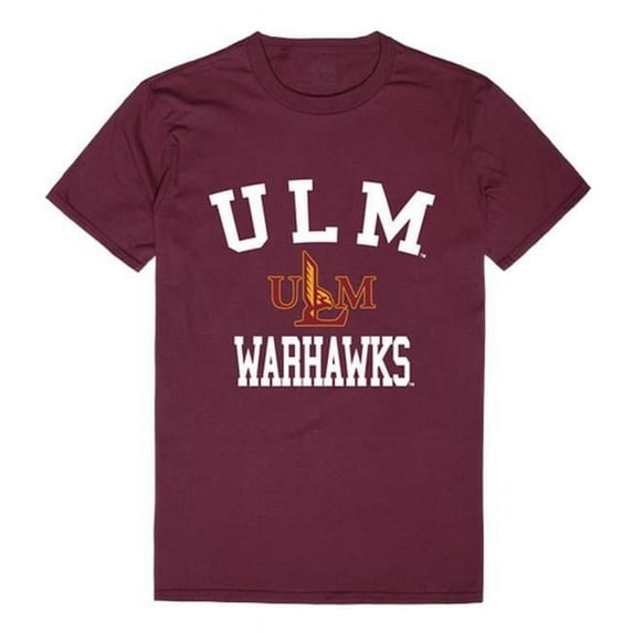W Republic 539-331-MAR-05 University of Louisiana Monroe Arch T-Shirt, Maroon & White - 2XL