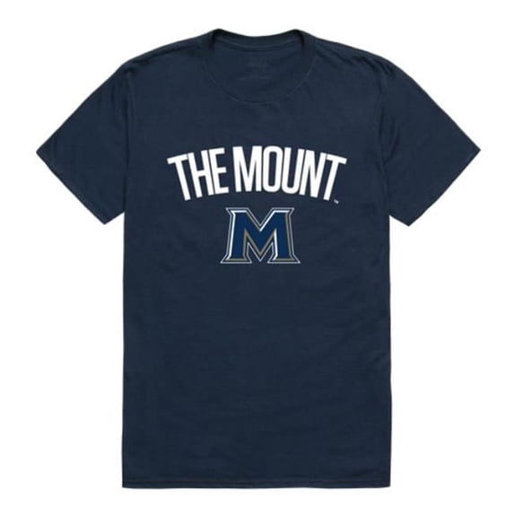 W Republic 539-347-NVY-01 Mount St. Marys University Arch T-Shirt, Navy - Small