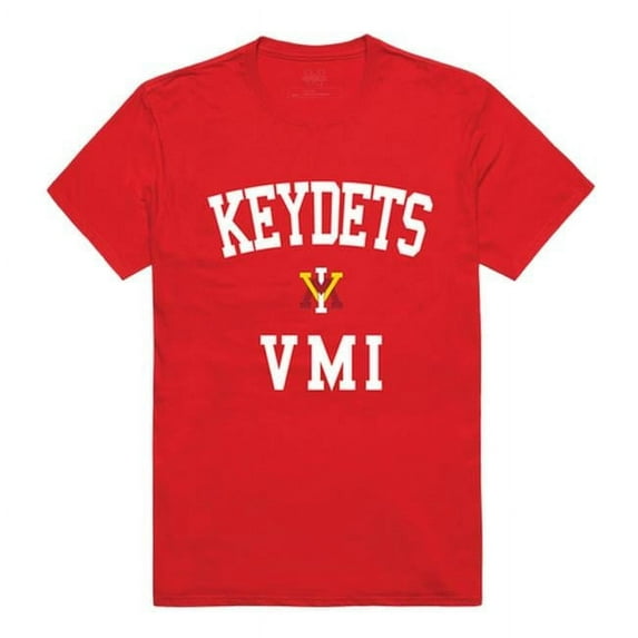 W Republic 539-399-RED-03 Virginia Military Institute Men Arch T-Shirt, Red - Large