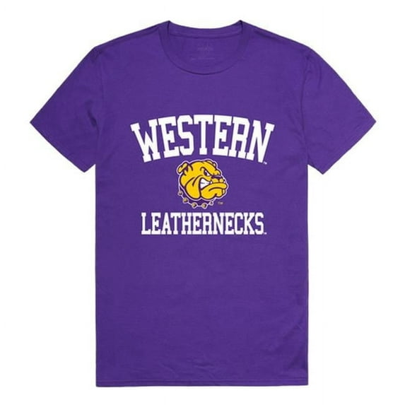 W Republic 539-405-PUR-03 Western Illinois University Men Arch T-Shirt, Purple - Large