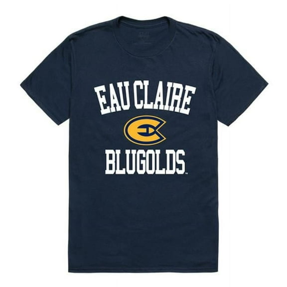 W Republic 539-409-NVY-04 University of Wisconsin-Eau Claire Men Arch T-Shirt, Navy - Extra Large