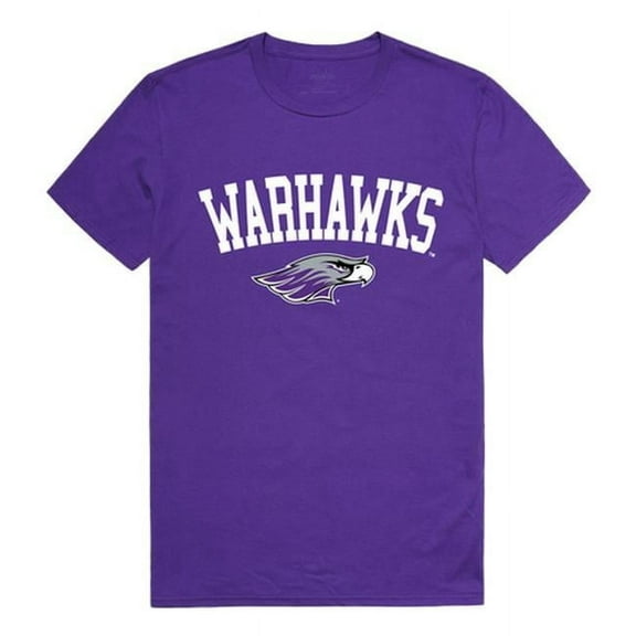 W Republic 539-414-PUR-04 University of Wisconsin-Whitewater Men Arch T-Shirt, Purple - Extra Large