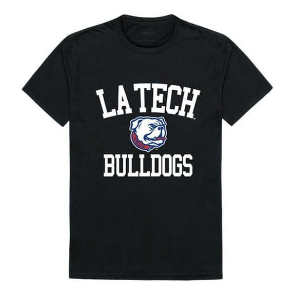 W Republic 539-419-BLK-01 Louisiana Tech University Men Arch T-Shirt, Black & White - Small