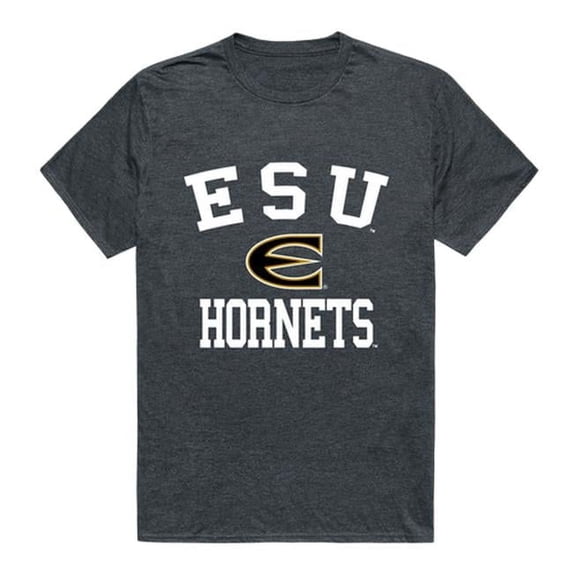 W Republic 539-423-HCH-01 Emporia State University Men Arch T-Shirt, Heather Charcoal - Small