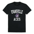 thumbnail image 1 of W Republic 539-424-BLK-05 University of Evansville Men Arch T-Shirt, Black & White - 2XL, 1 of 1