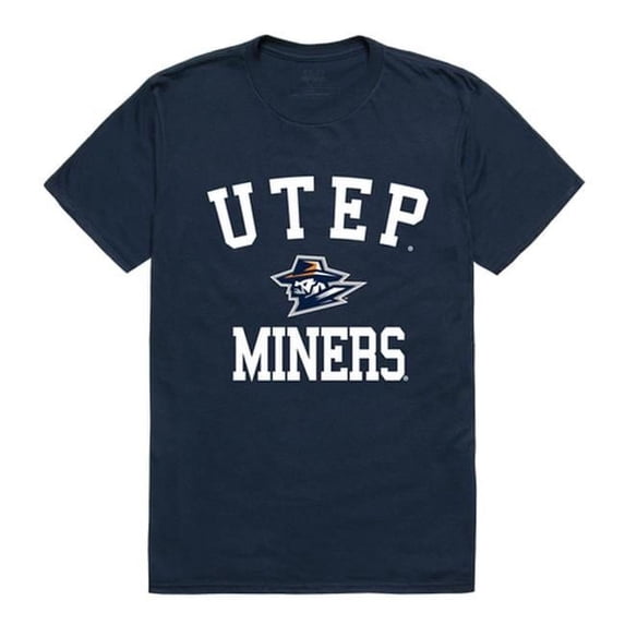 W Republic 539-434-NVY-05 The University of Texas at El Paso Men Arch T-Shirt, Navy - 2XL