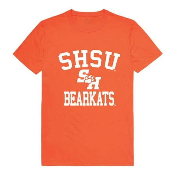 W Republic 539-441-ORN-01 Sam Houston State University Men Arch T-Shirt, Orange & White - Small