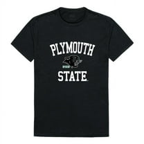 W Republic 539-457-BLK-03 NCAA Plymouth State Panthers Arch T-Shirt, Black - Large