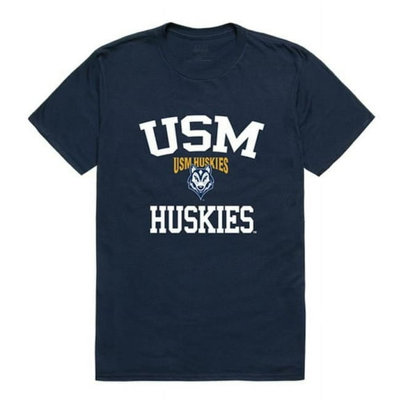 W Republic 539-459-NVY-05 NCAA Southern Maine Huskies Arch T-Shirt, Navy - 2XL