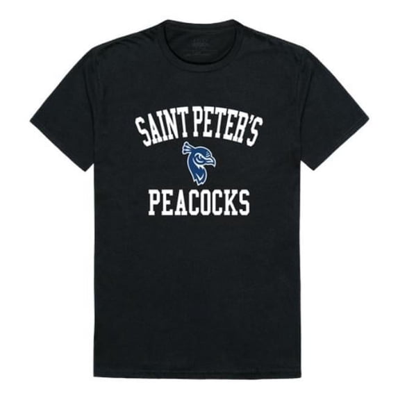 W Republic 539-473-BLK-05 Saint Peters University Peacocks Arch T-Shirt, Black - 2XL