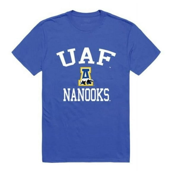 W Republic 539-496-RYL-01 University of Alaska Fairbanks Nanooks Arch T-Shirt, Royal - Small