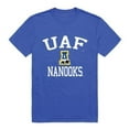 thumbnail image 1 of W Republic 539-496-RYL-04 University of Alaska Fairbanks Nanooks Arch T-Shirt, Royal - Extra Large, 1 of 1